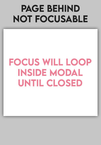 image showing locked focus inside modal
