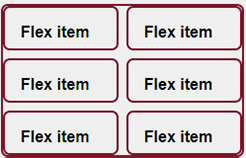 A flex container with a vertically aligned box inside